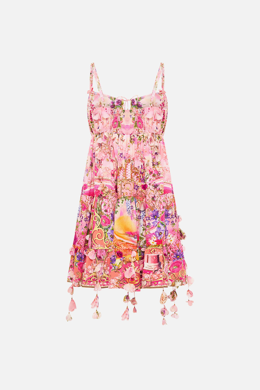 GATHERED BUST TIERED MINI DRESS TOTALLY OZMOPOLITAN