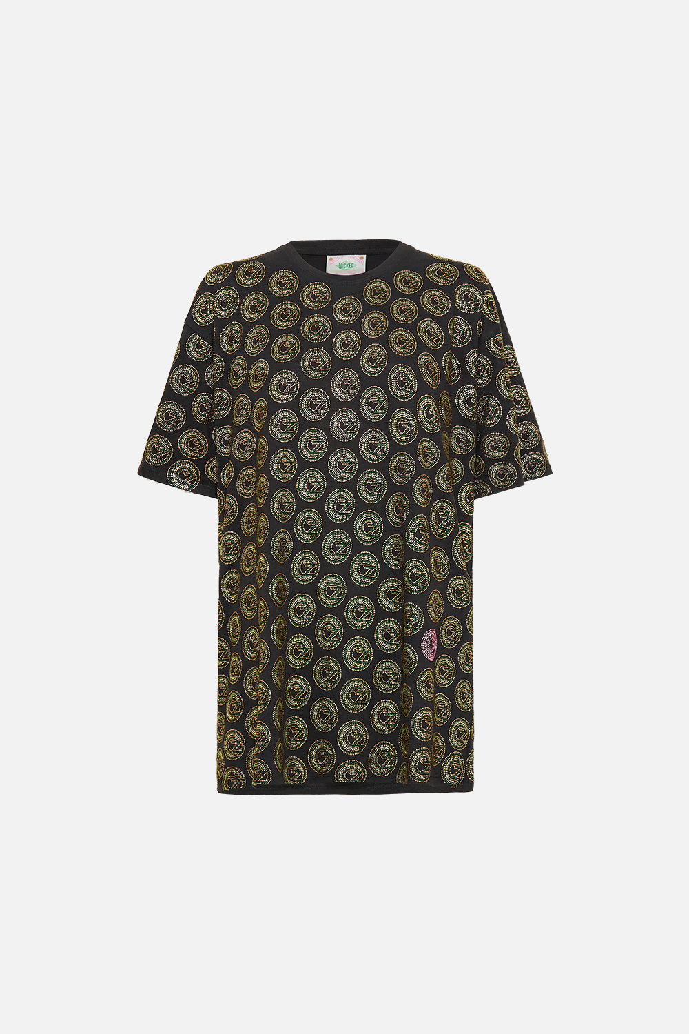 OVERSIZED BAND TEE- BLACK DEFY GRAVITY
