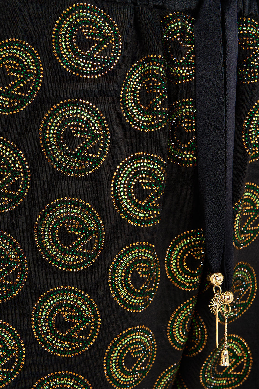 The CAMILLA JERSEY TRACK PANT WITH SIDE PANELS DEFY GRAVITY in our  print.