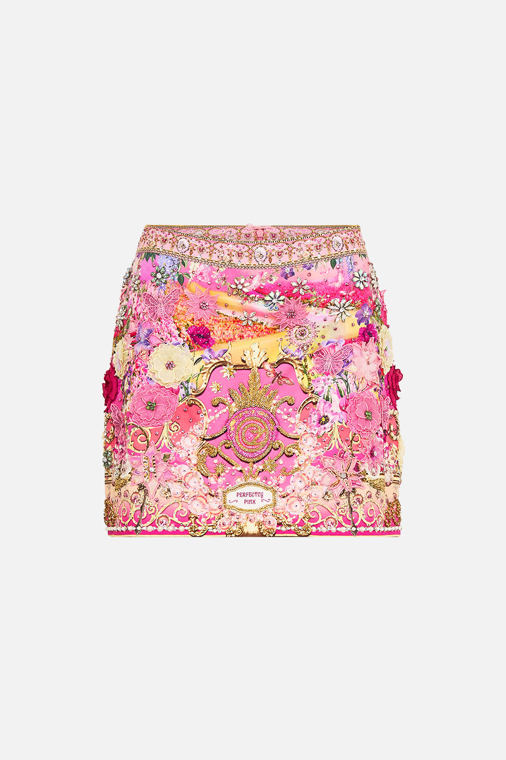 HAND EMBELLISHED MINI SKIRT TOTALLY OZMOPOLITAN