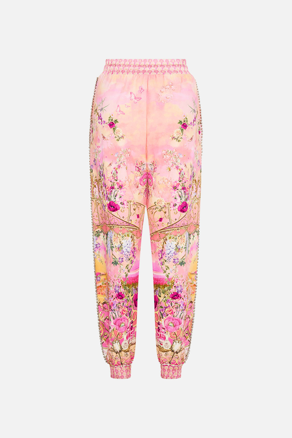 JERSEY TRACK PANT WITH SILK DETAILS TOTALLY OZMOPOLITAN