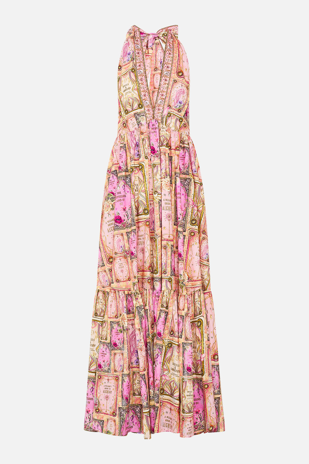 RUFFLE HEM HALTER DRESS TOTALLY OZMOPOLITAN