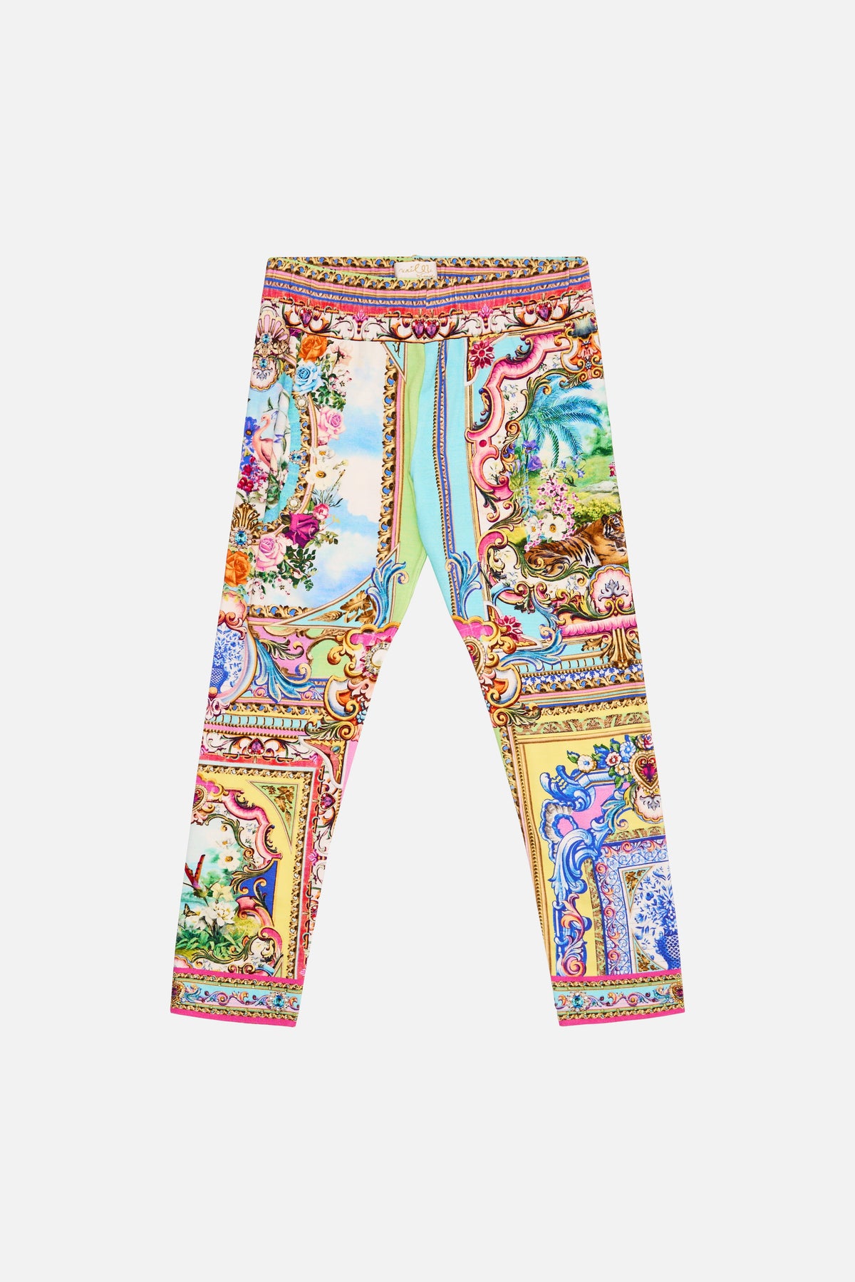 The CAMILLA Kids Leggings With Elastic Waist 12-14 in our Spirit Of Santa Maria print.