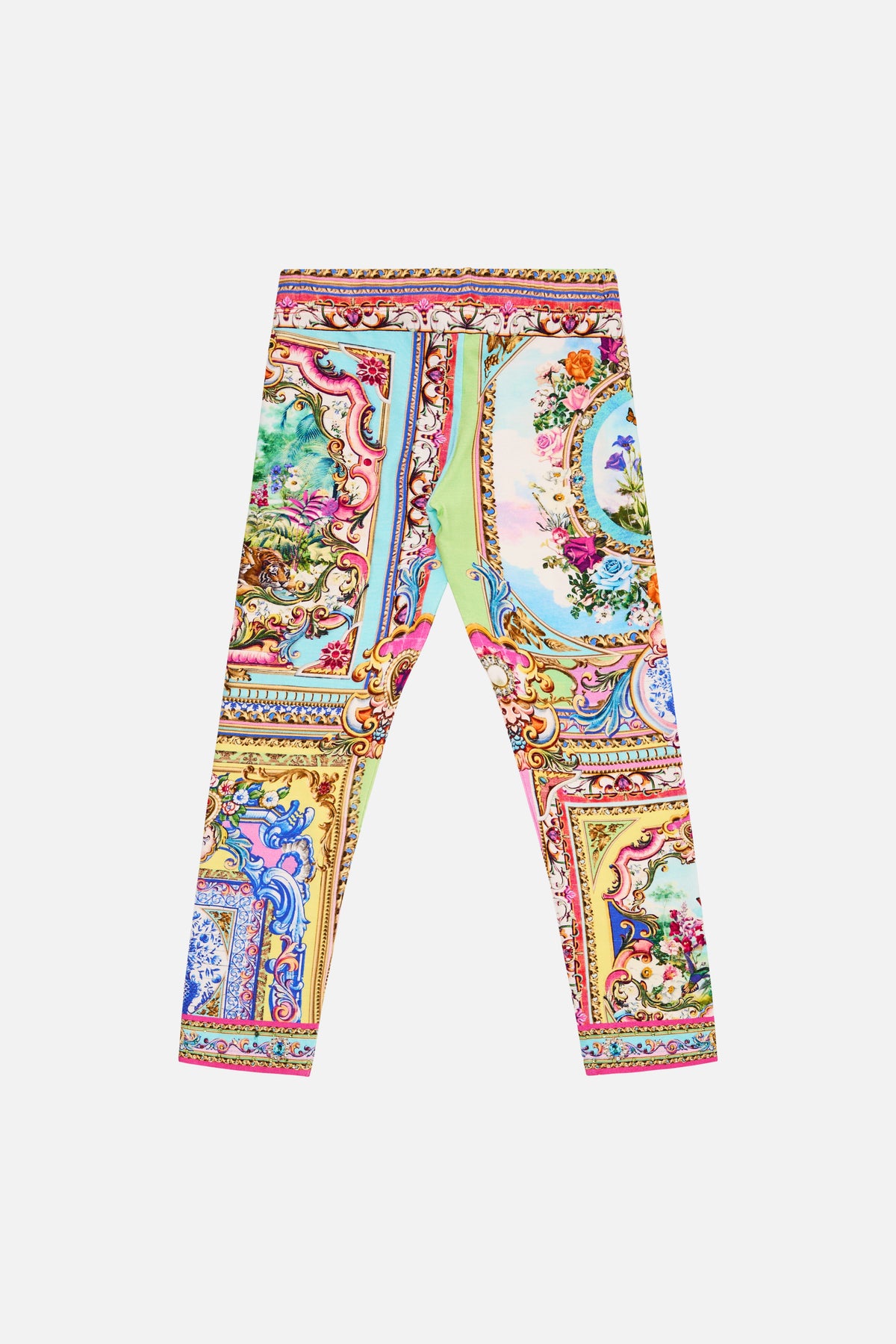 The CAMILLA Kids Leggings With Elastic Waist 12-14 in our Spirit Of Santa Maria print.
