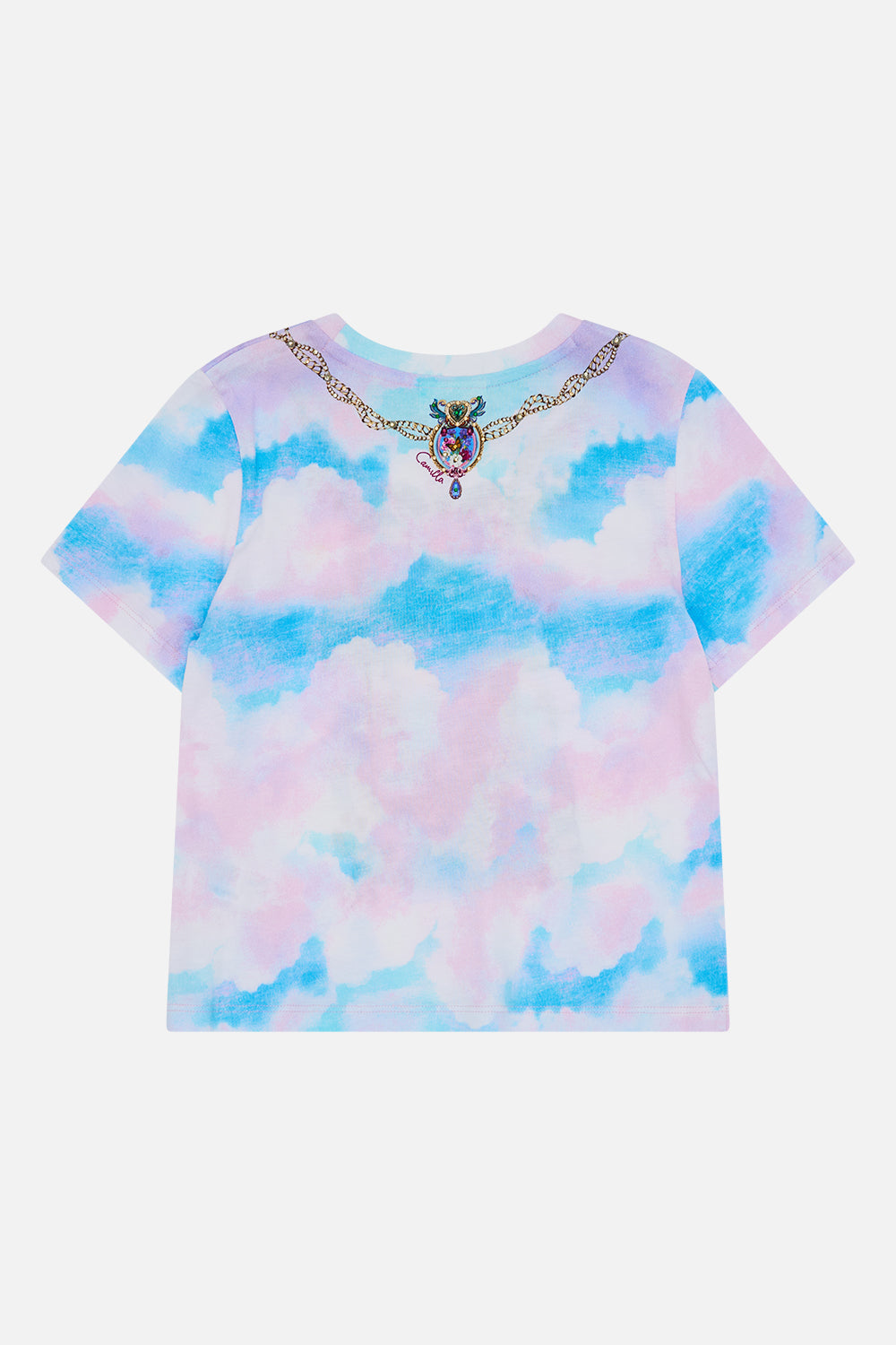 The CAMILLA Kids Short Sleeve Classic Tee 4-10 in our Spirit Of Santa Maria print.