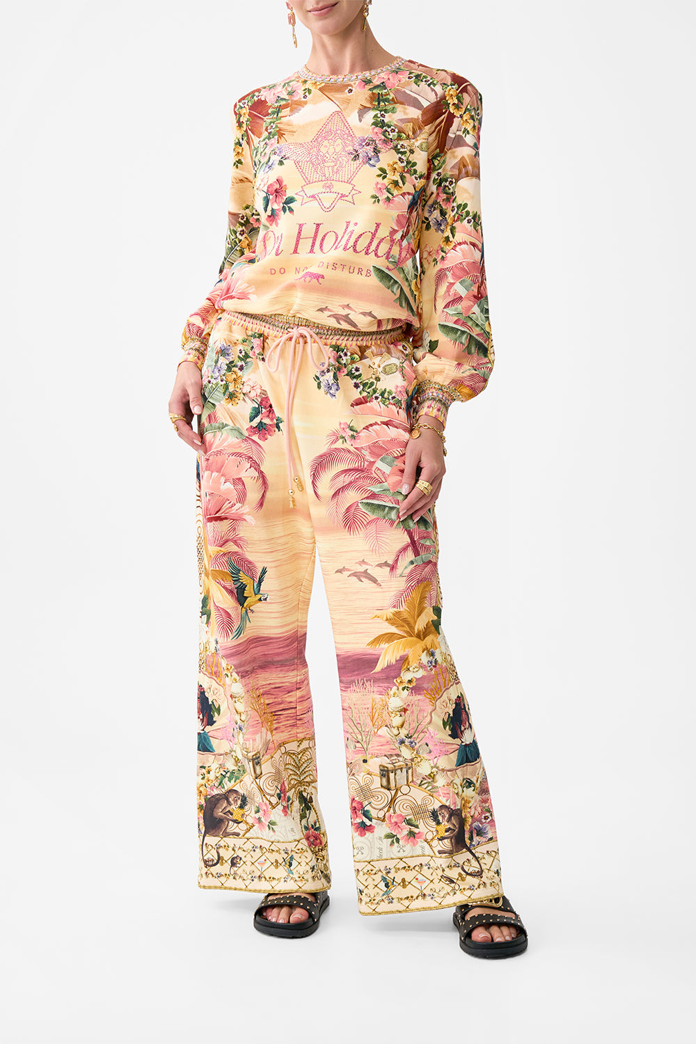 STRAIGHT LEG TRACK PANT WELCOME TO THE WHITE LOTUS