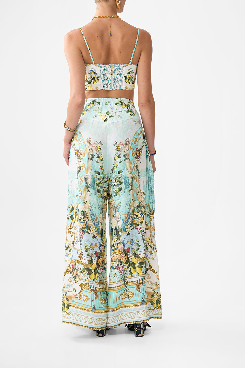 CORSET WAIST WIDE LEG PANT VENUS ON A VESPA