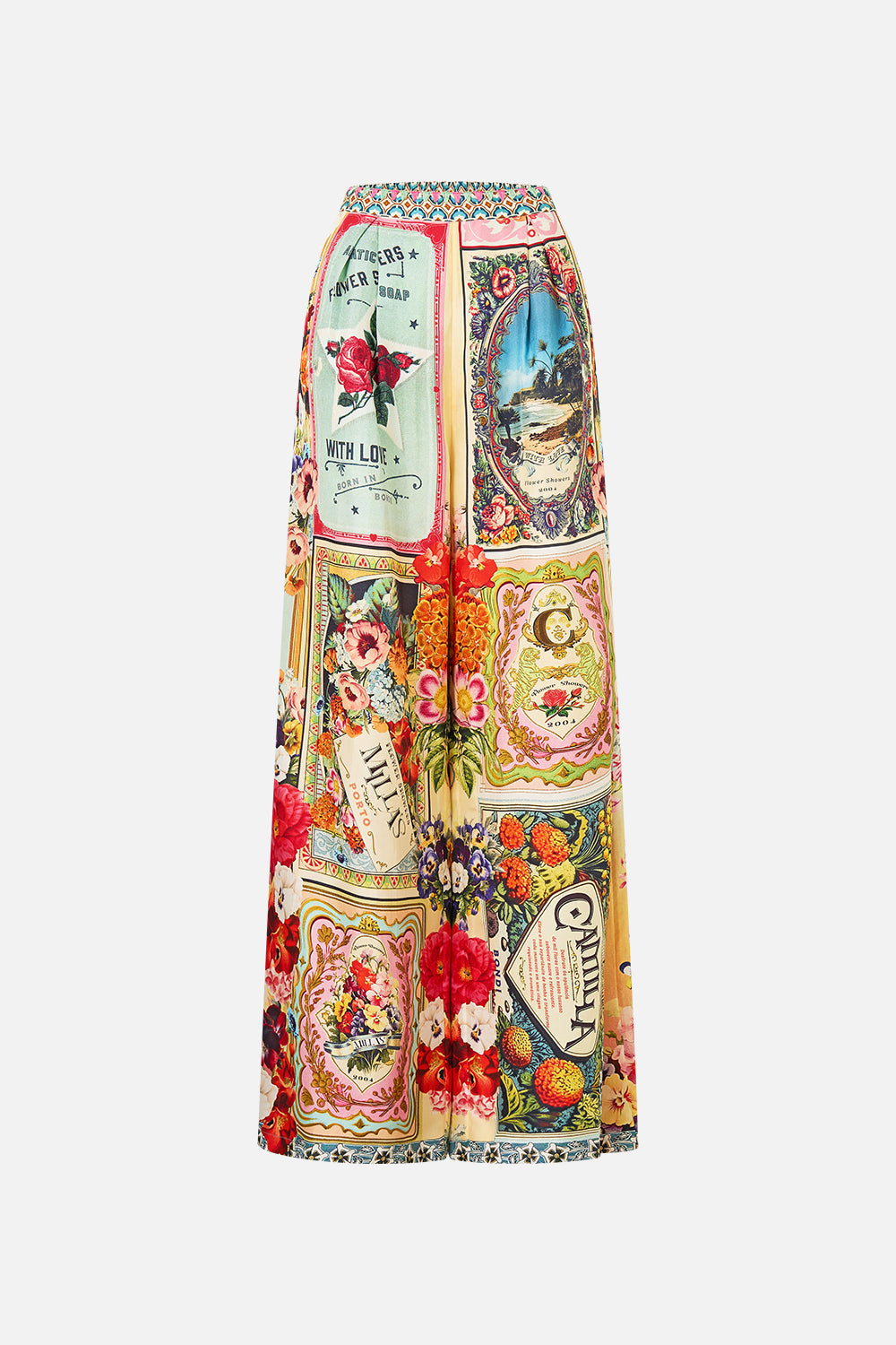 The CAMILLA Tuck Front Pant in our Soap Opera print.