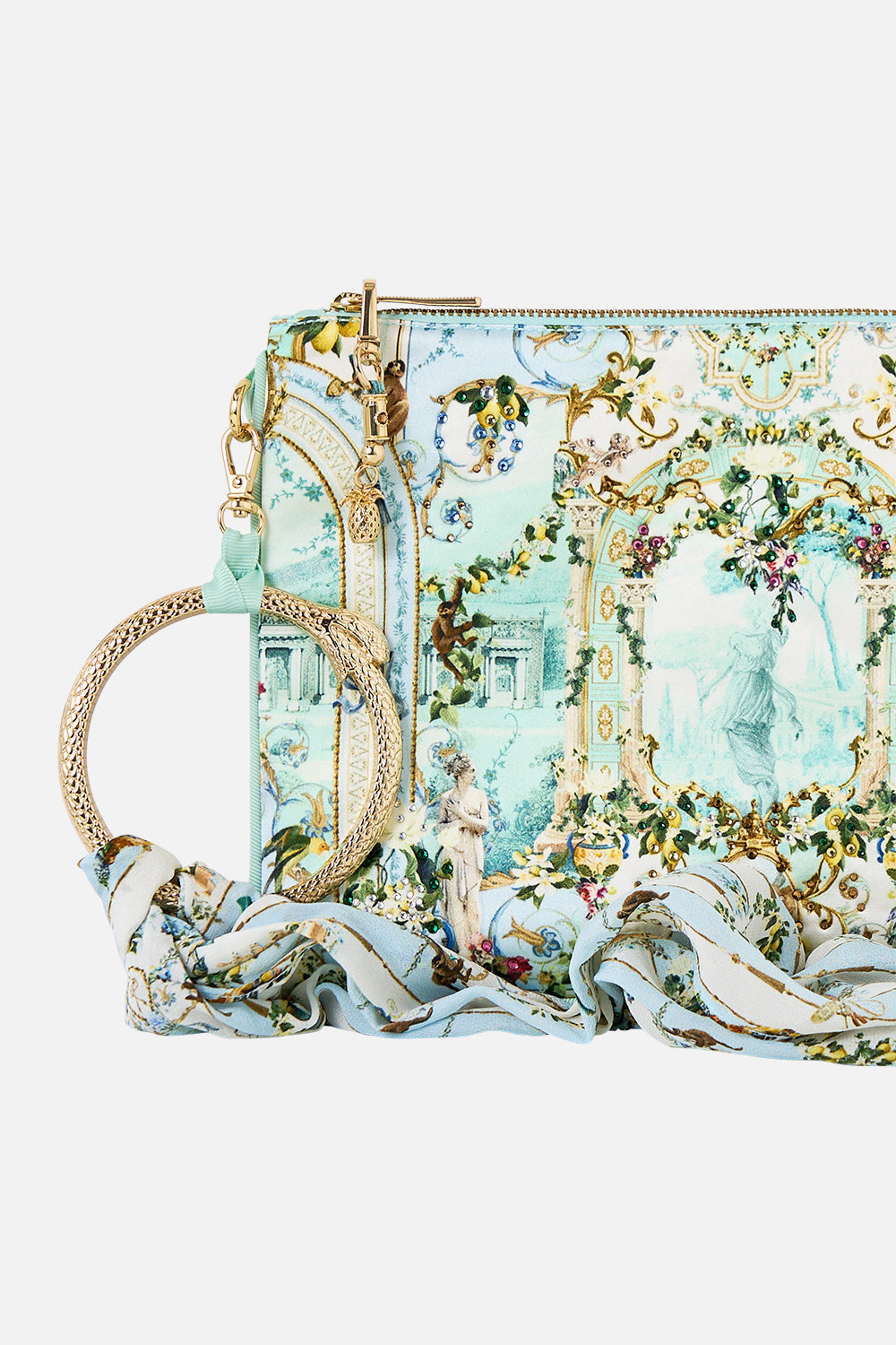 RING SCARF CLUTCH VENUS ON A VESPA