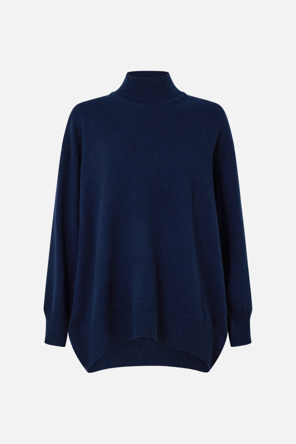 The CAMILLA SILK BACK TURTLE NECK KNIT ORNATE ON A PLATE in our  print.