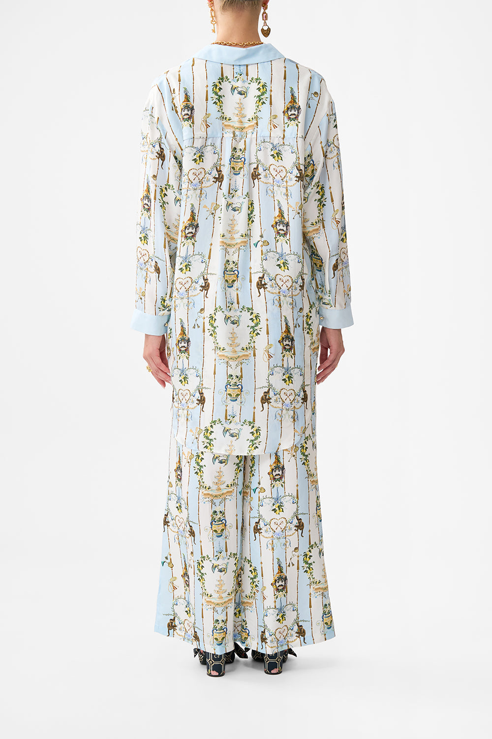 SHIRT TUNIC WITH SIDE BUTTONS VENUS ON A VESPA