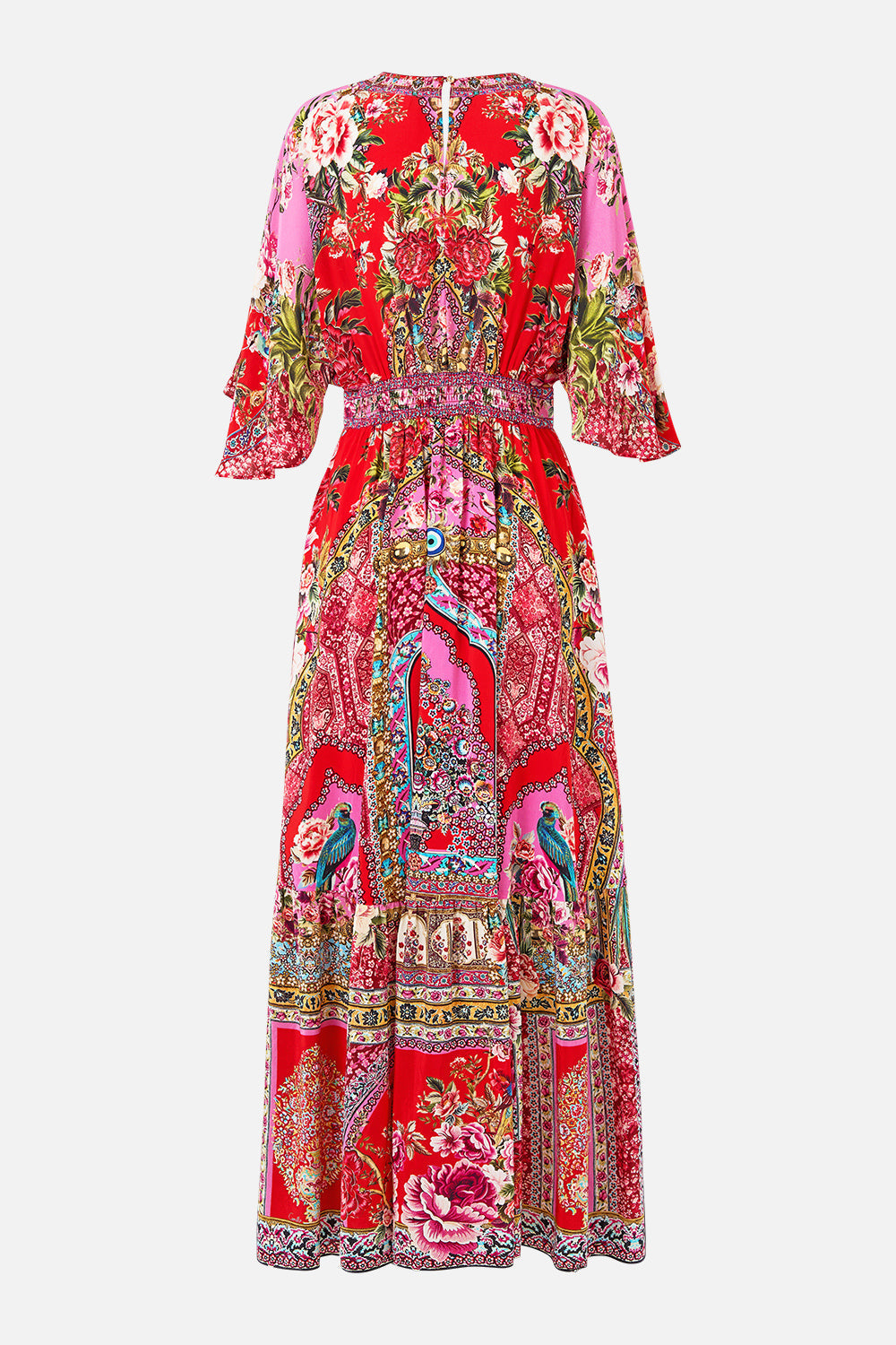 WAISTED DRESS WITH HEM RUFFLE HEIRLOOM EMPIRE