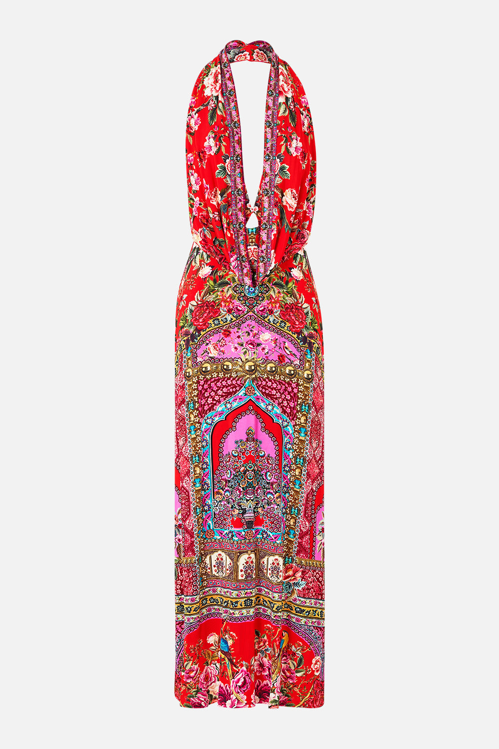 DEEP COWL PLUNGE DRESS HEIRLOOM EMPIRE