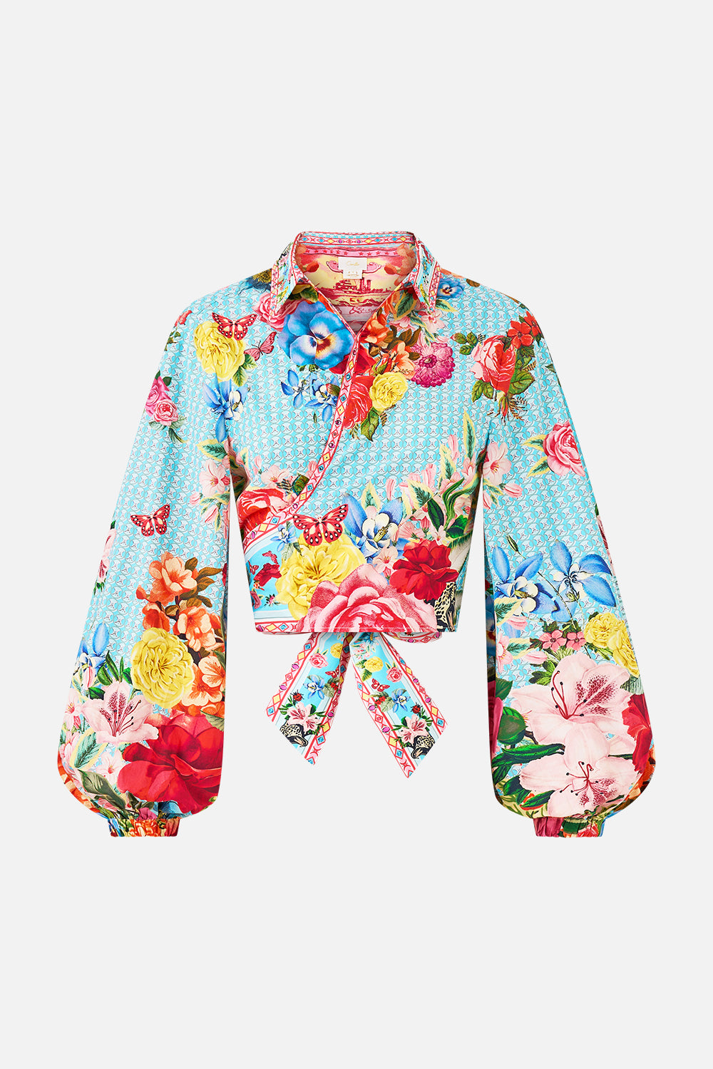 CROPPED WRAP SHIRT PAPERS AND CURIOUS CAPERS