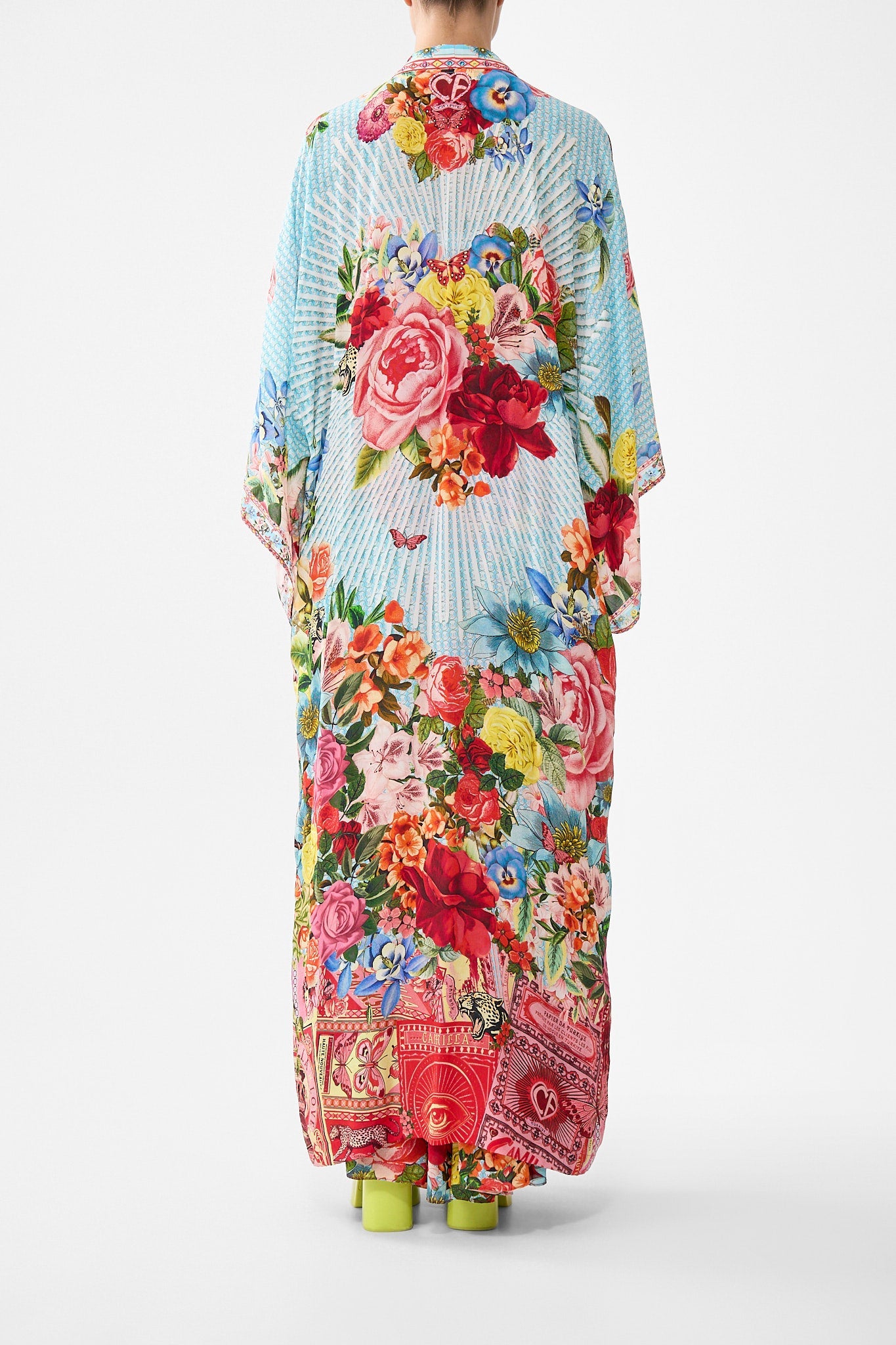 KIMONO LAYER WITH COLLAR PAPERS AND CURIOUS CAPERS