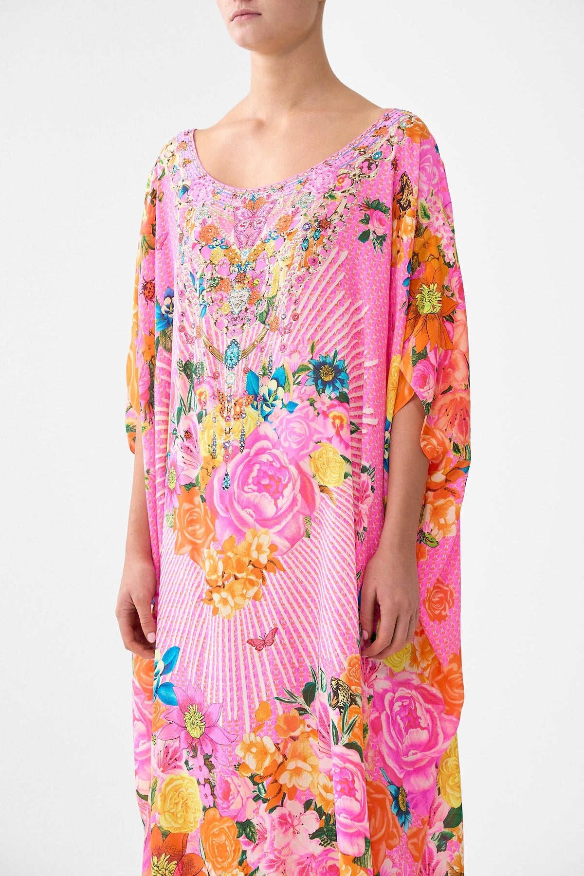 The CAMILLA round neck kaftan from our print illustration nation