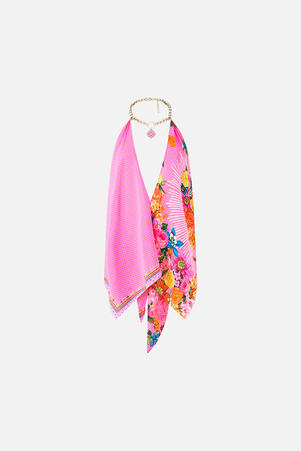 KNOTTED SCARF TOP ILLUSTRATION NATION