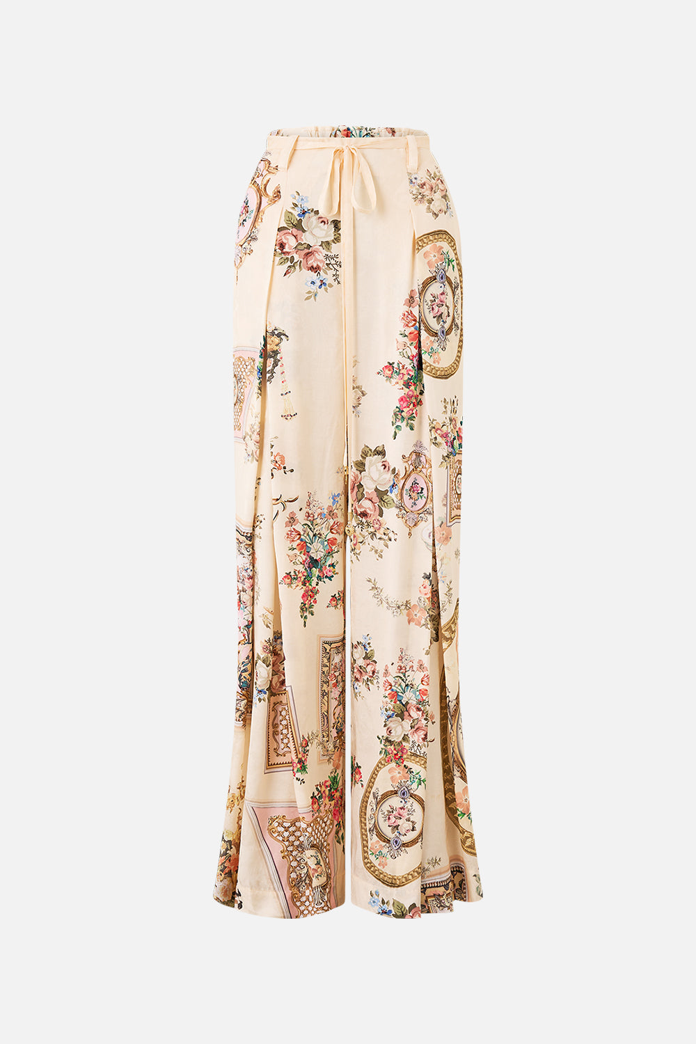 SOFT WIDE LEG PANT WITH TIE DETAIL TWILIGHT IN ISTANBUL