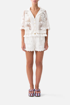 LACE TUCK FRONT SHORT KAPADOKYA KITSCH