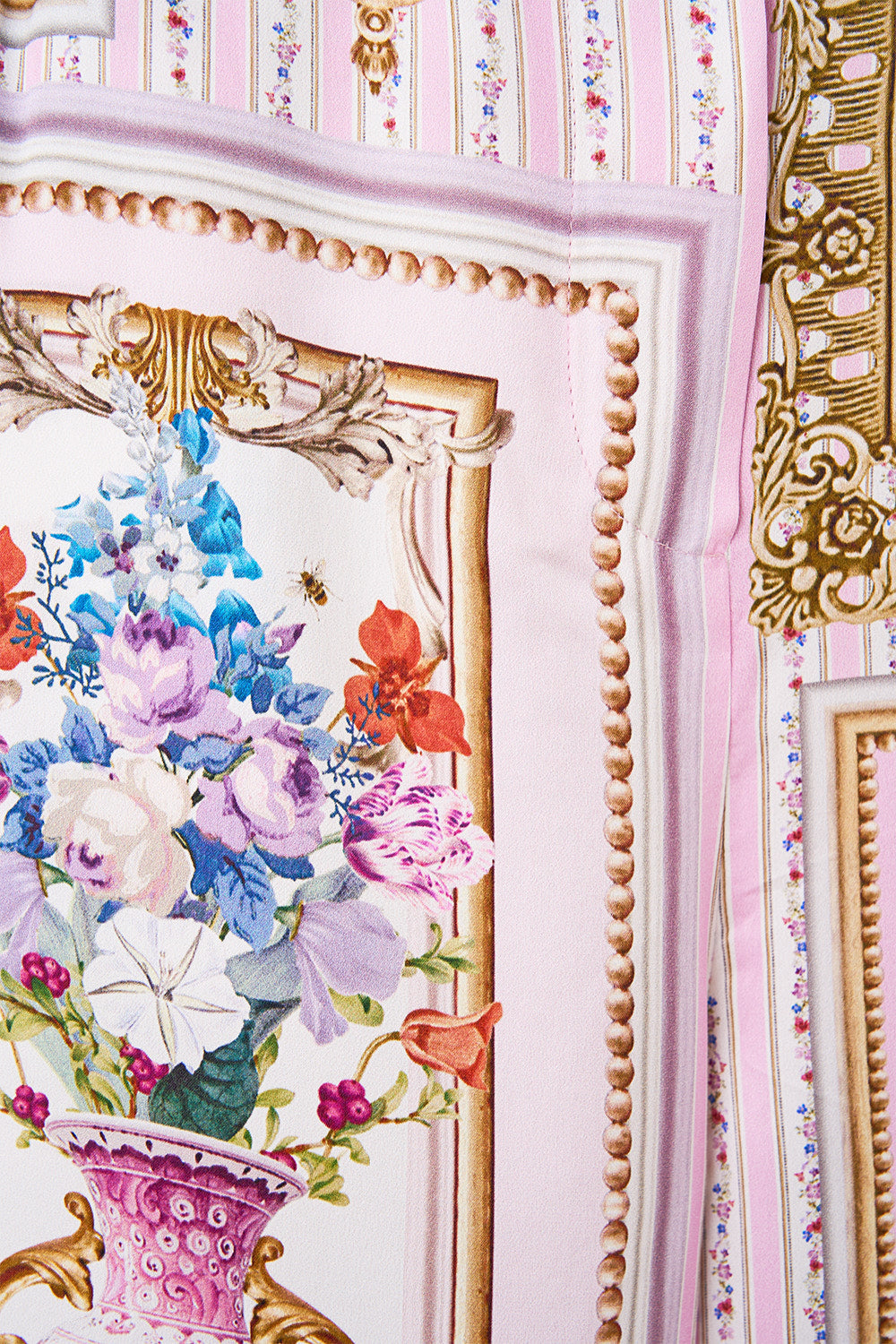 The CAMILLA button front lounge pant from our print palatial pastels
