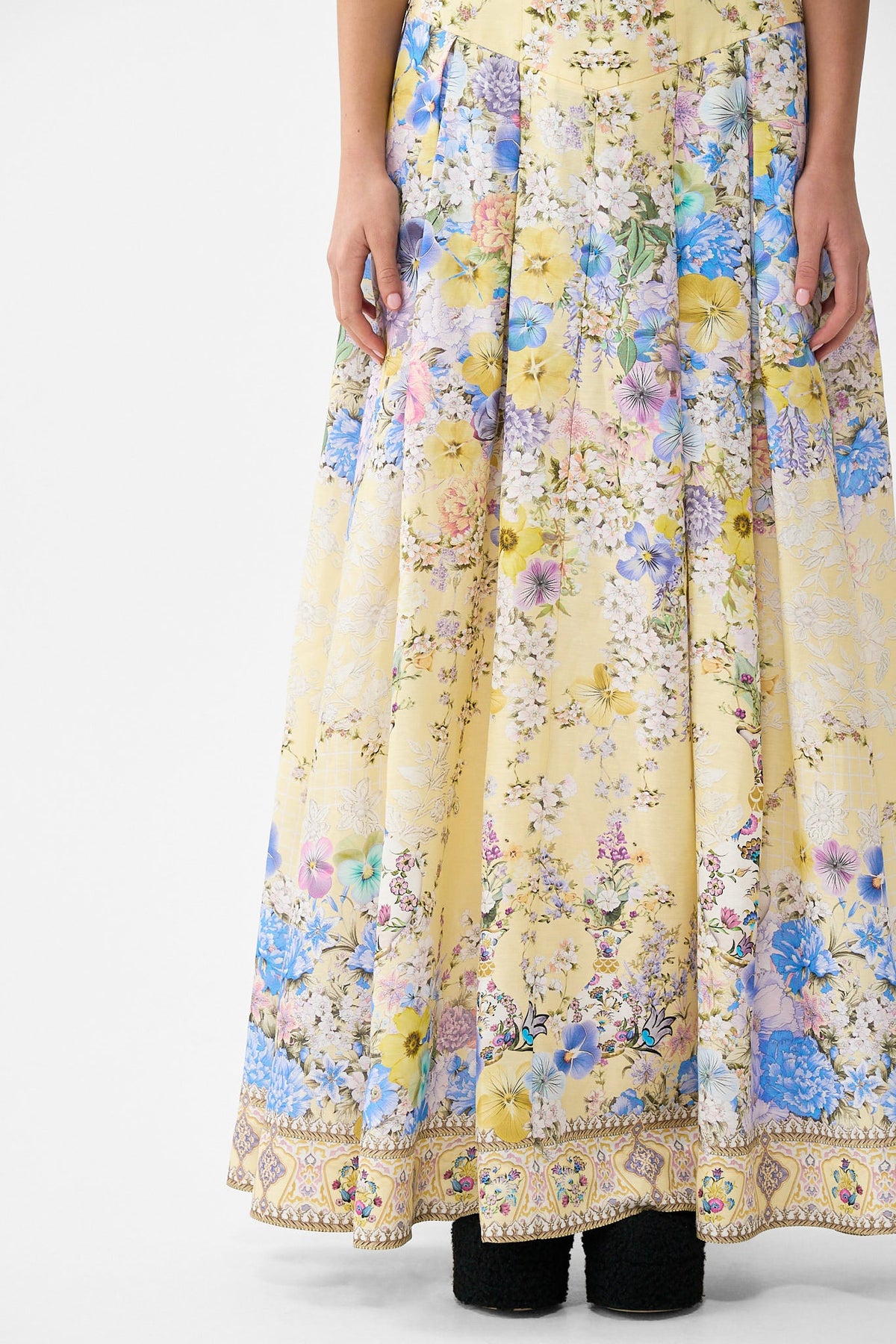 CORSET WAIST MAXI SKIRT DARLING BUDS