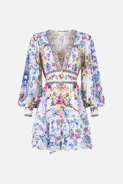 BUTTON FRONT FRILL DRESS ALL ABOUT THAT LACE