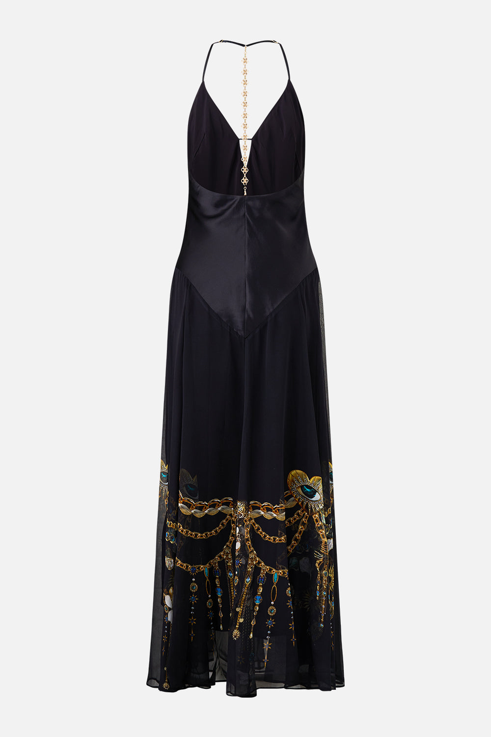 The CAMILLA HARDWARE DETAIL SLIP DRESS AMULETS AND ALCHEMY in our  print.