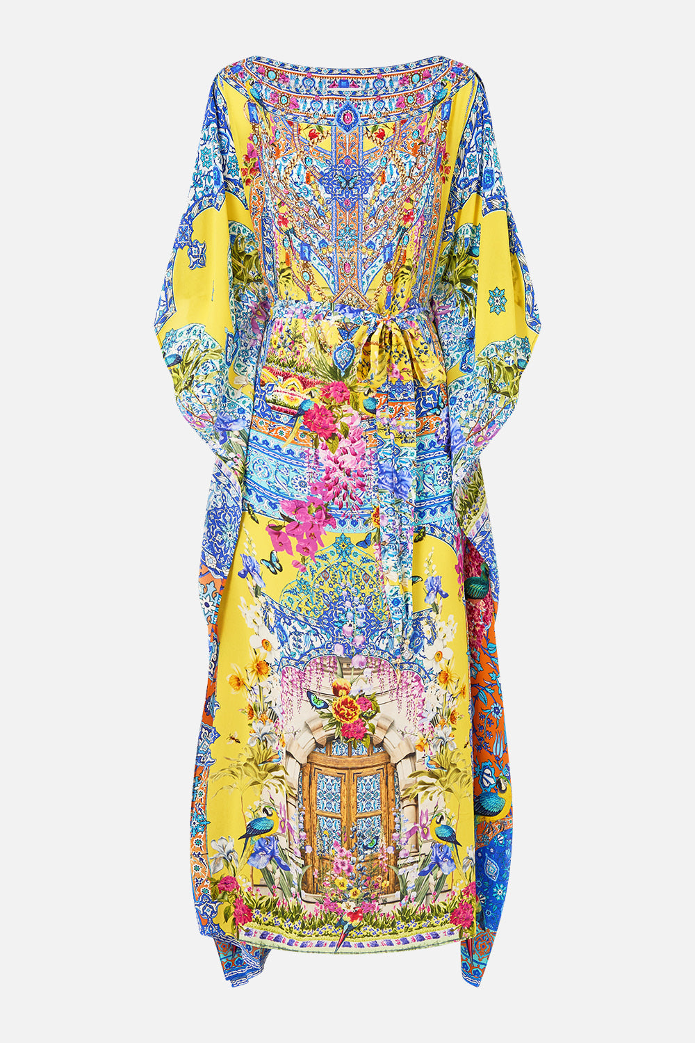 The CAMILLA SCARF KAFTAN WITH TIE WAIST SULTANAHMET SUMMER in our  print.