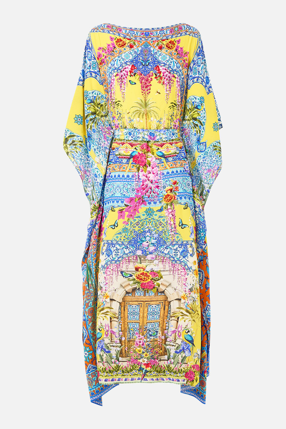 The CAMILLA SCARF KAFTAN WITH TIE WAIST SULTANAHMET SUMMER in our  print.