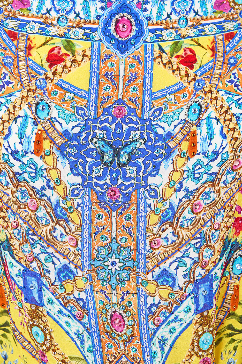 The CAMILLA SCARF KAFTAN WITH TIE WAIST SULTANAHMET SUMMER in our  print.