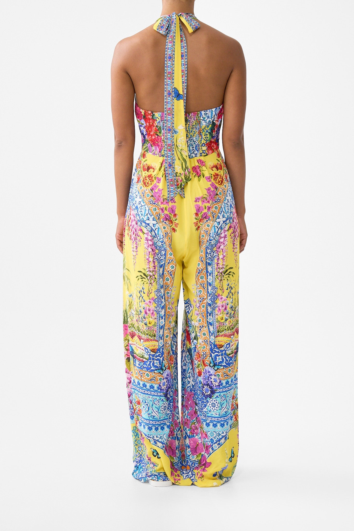 HALTERNECK JUMPSUIT WITH TIE NECK SULTANAHMET SUMMER