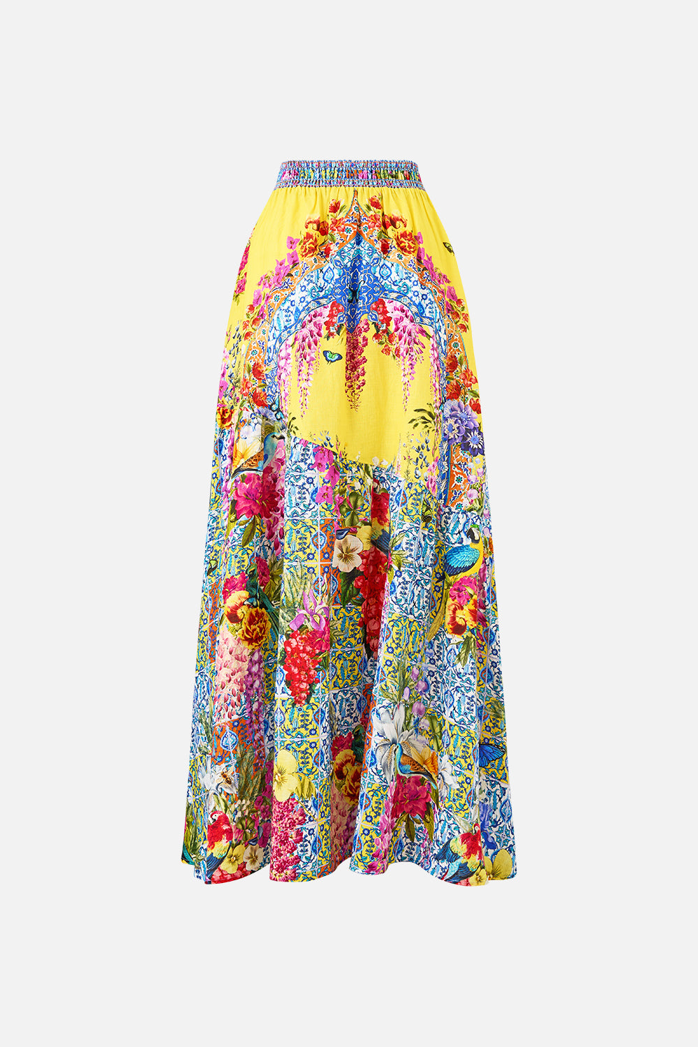 The CAMILLA SKIRT WITH SHAPED SEAM SULTANAHMET SUMMER in our  print.