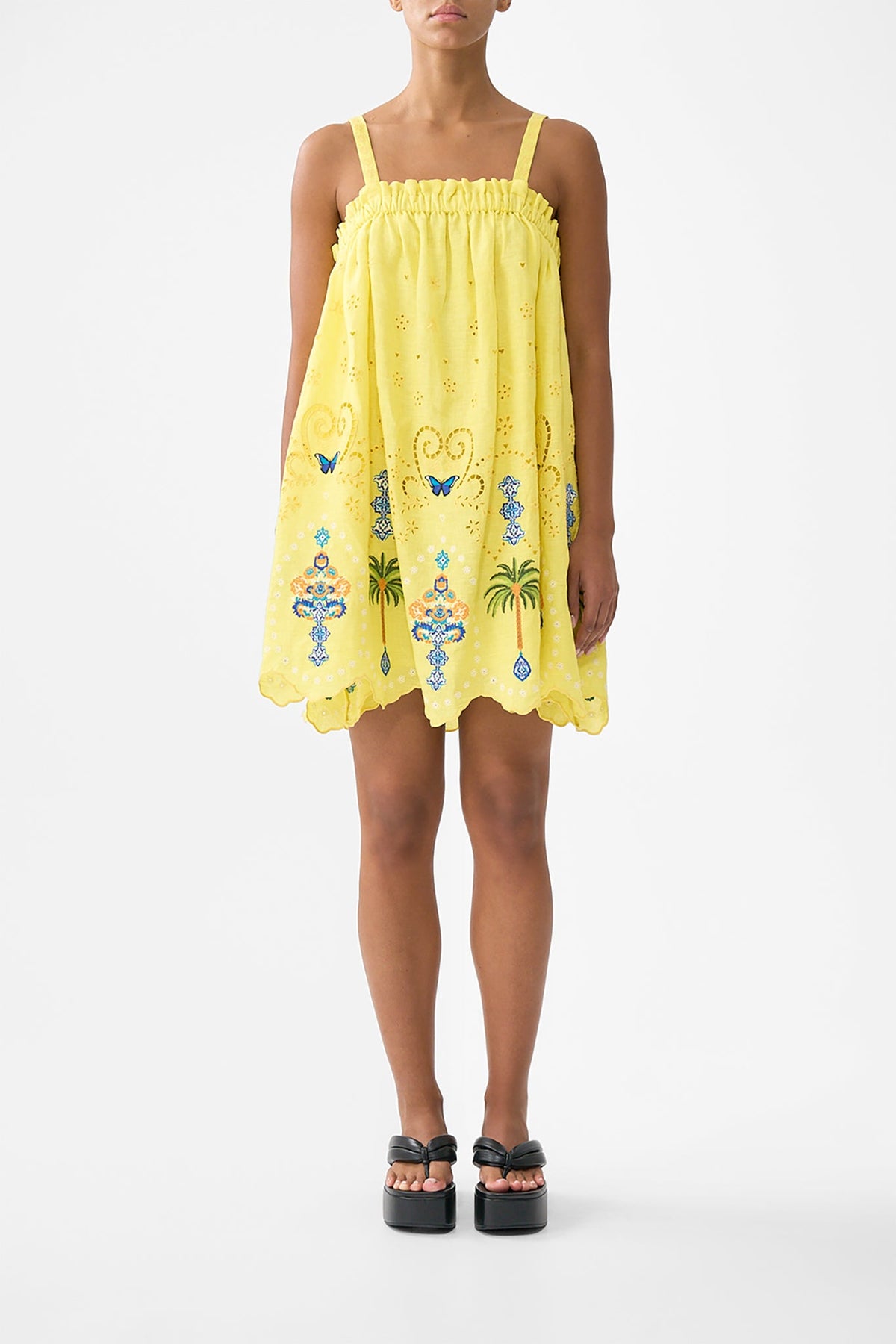 WIDE STRAP SHORT SUNDRESS SULTANAHMET SUMMER