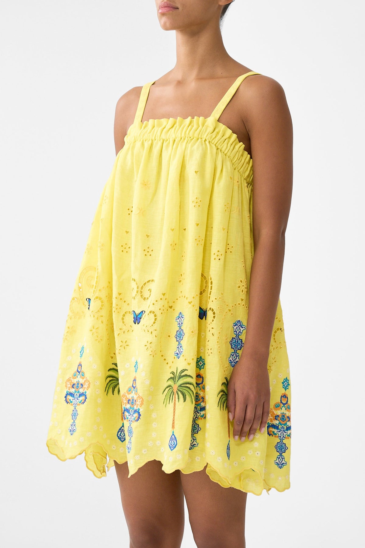 WIDE STRAP SHORT SUNDRESS SULTANAHMET SUMMER