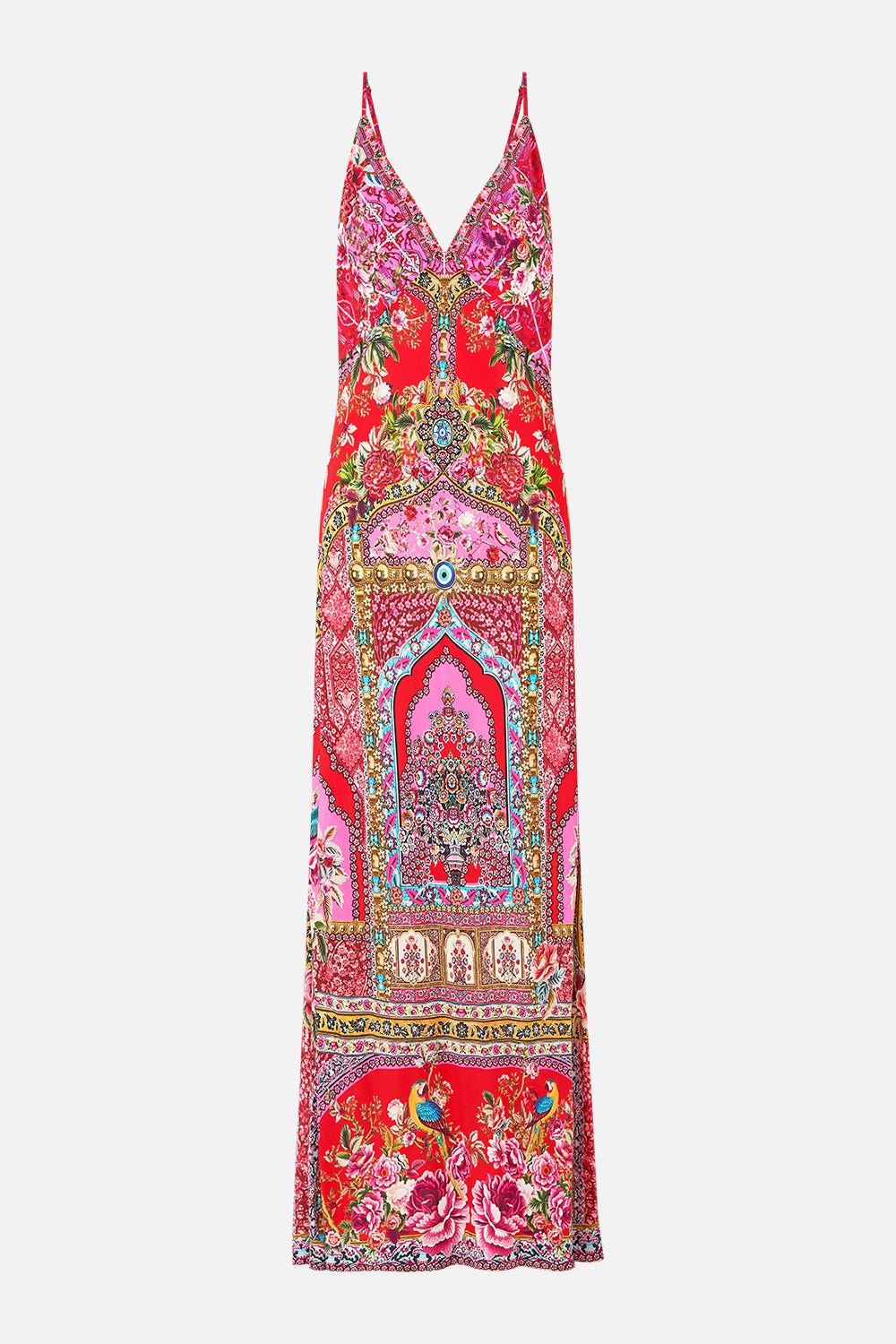 V-NECK FULL LENGTH BIAS SLIP DRESS HEIRLOOM EMPIRE