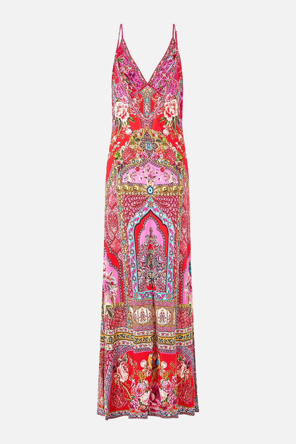 V-NECK FULL LENGTH BIAS SLIP DRESS HEIRLOOM EMPIRE