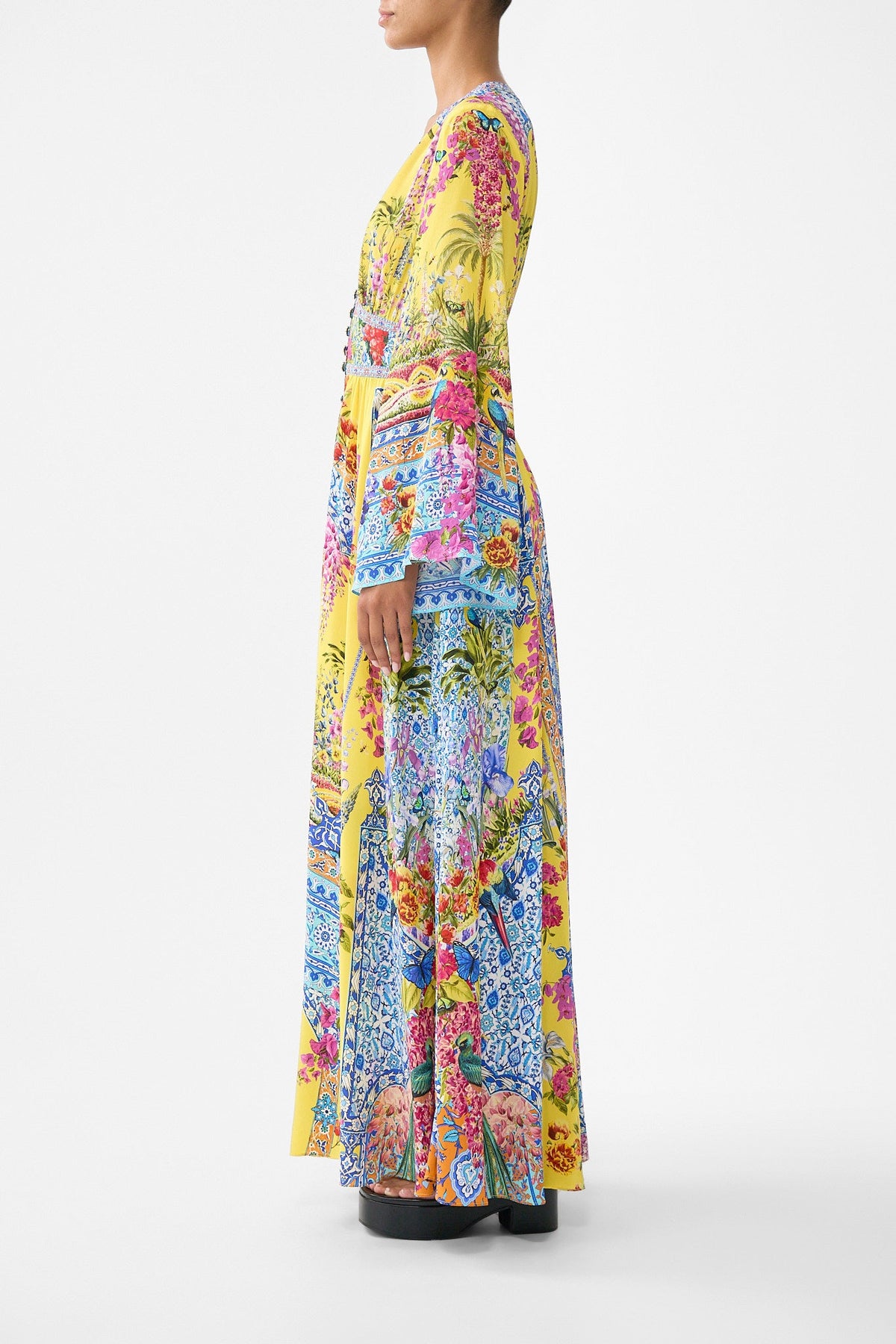 KIMONO SLEEVE DRESS WITH SHIRRING DETAIL SULTANAHMET SUMMER