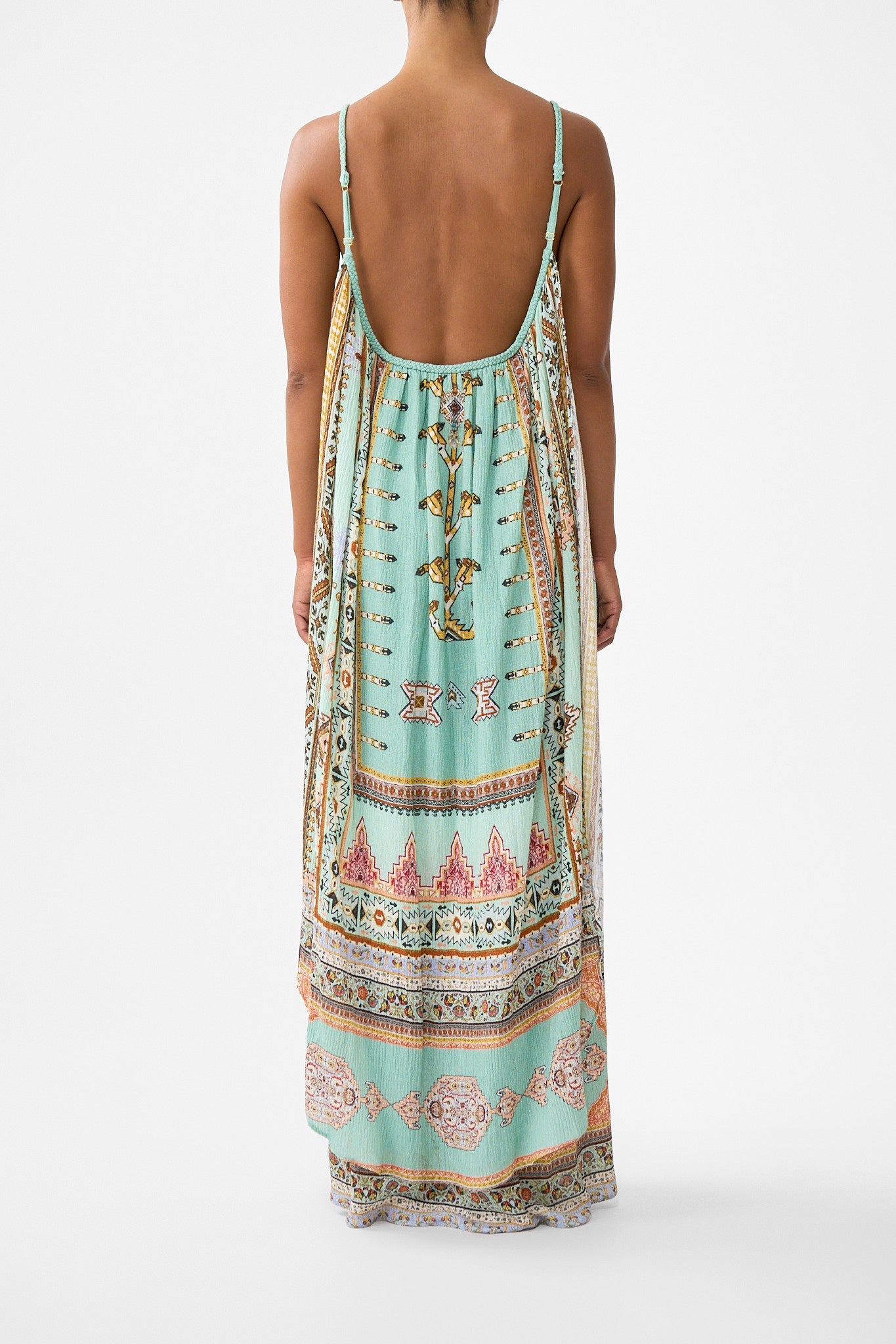 OPEN BACK LONG CAPE DRESS LEGEND HAS IT