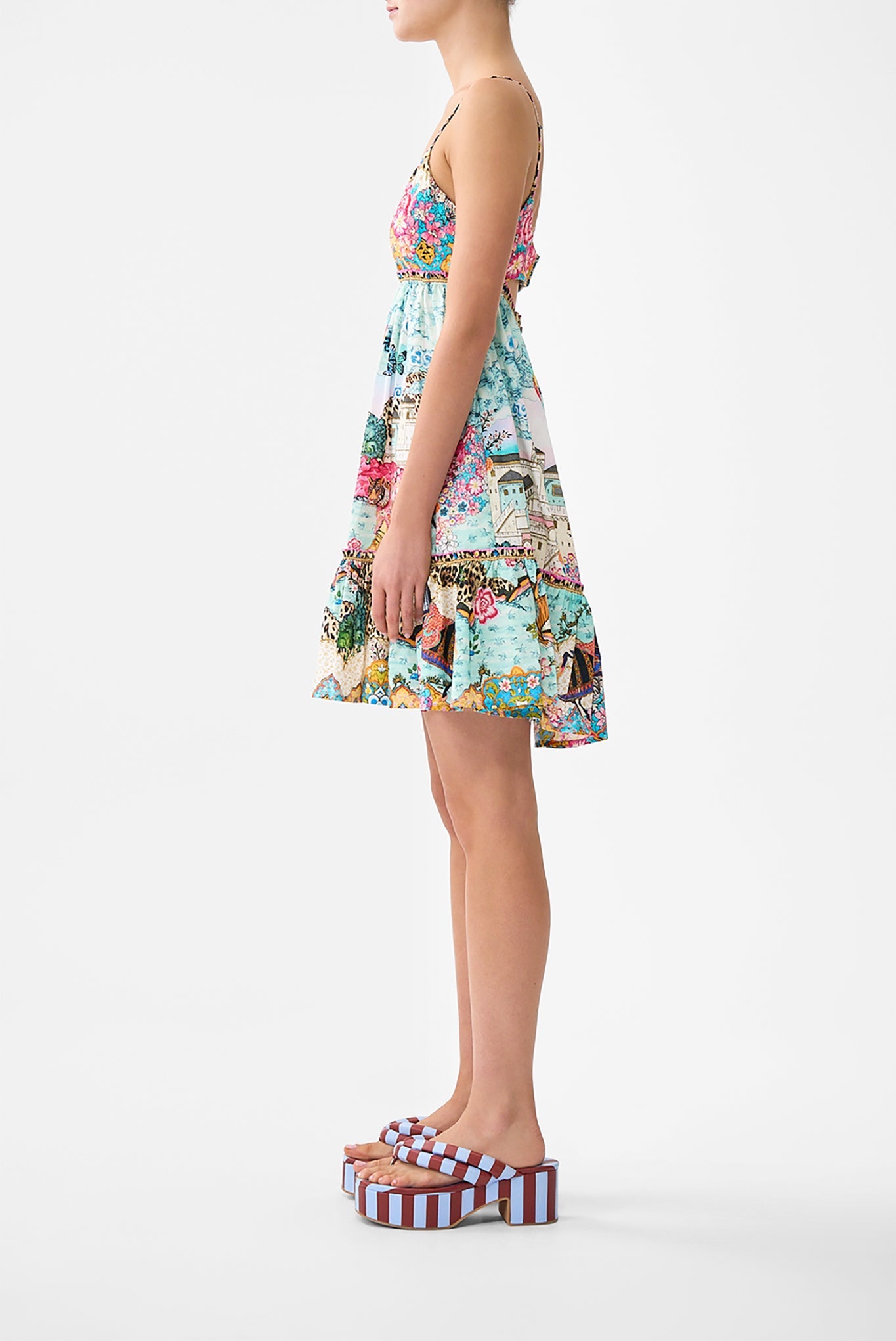 SHORT DRESS WITH JERSEY BODICE MINIATURE MOMENTS