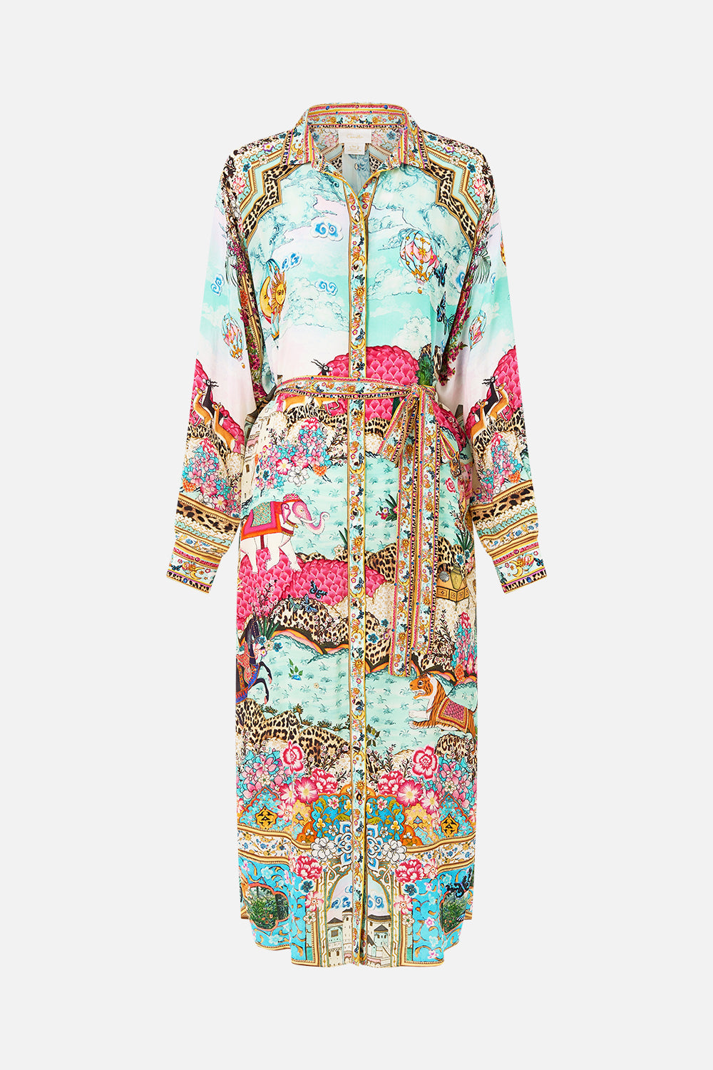 The CAMILLA COLLARED BUTTON THROUGH DRESS MINIATURE MOMENTS in our  print.