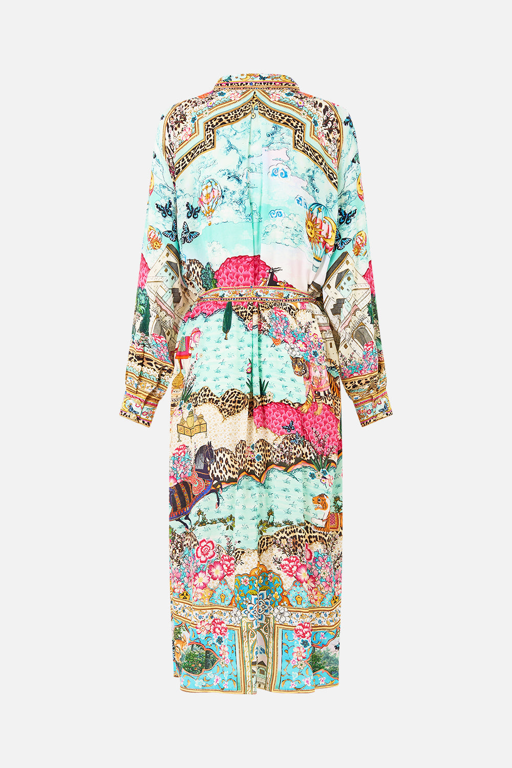 The CAMILLA COLLARED BUTTON THROUGH DRESS MINIATURE MOMENTS in our  print.