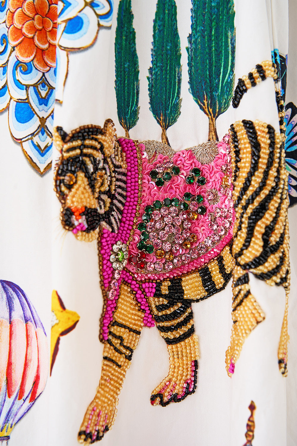 The CAMILLA WIDE STRAP SUNDRESS KAPADOKYA KITSCH in our  print.