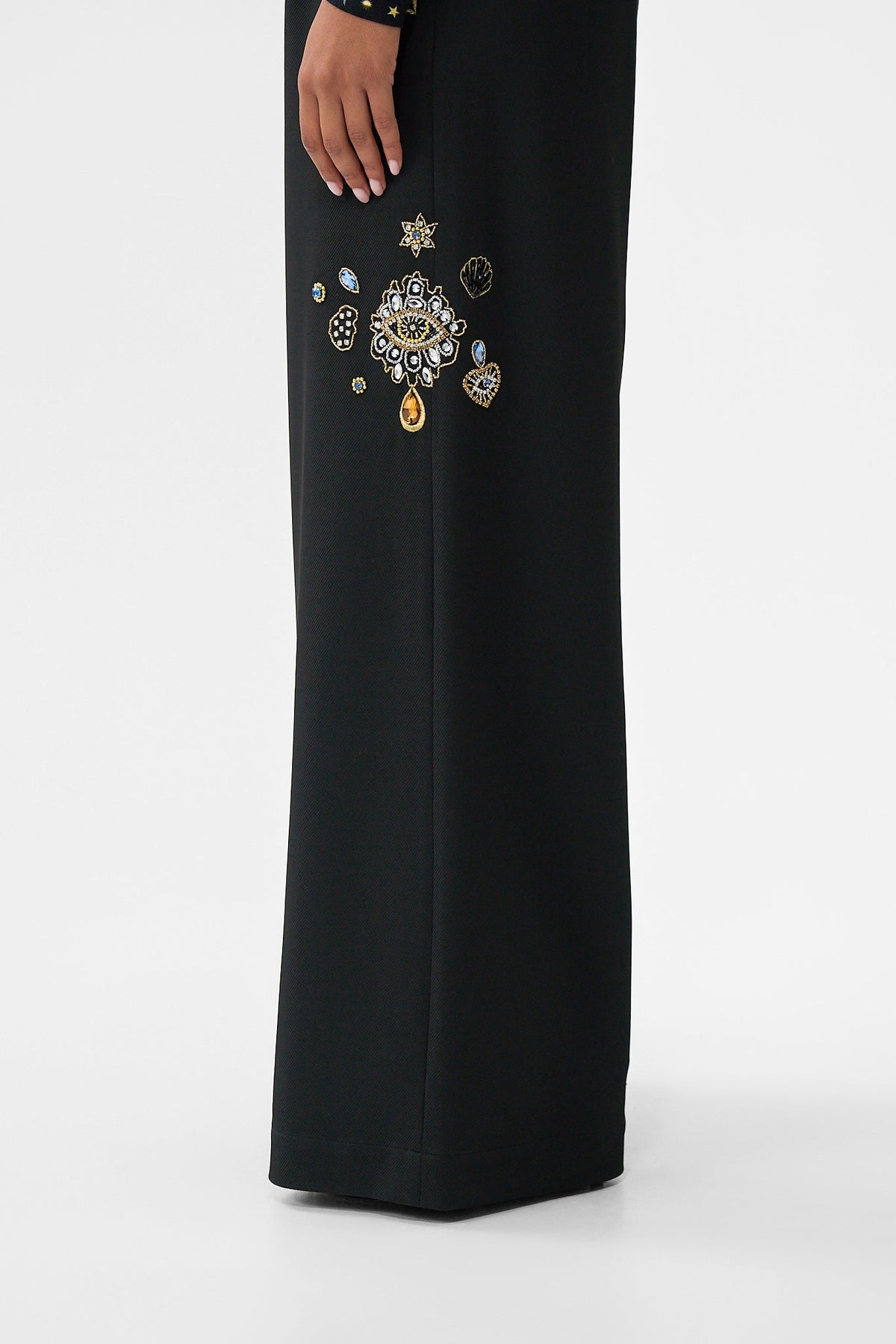 The CAMILLA wide leg waisted pant from our print amulets and alchemy