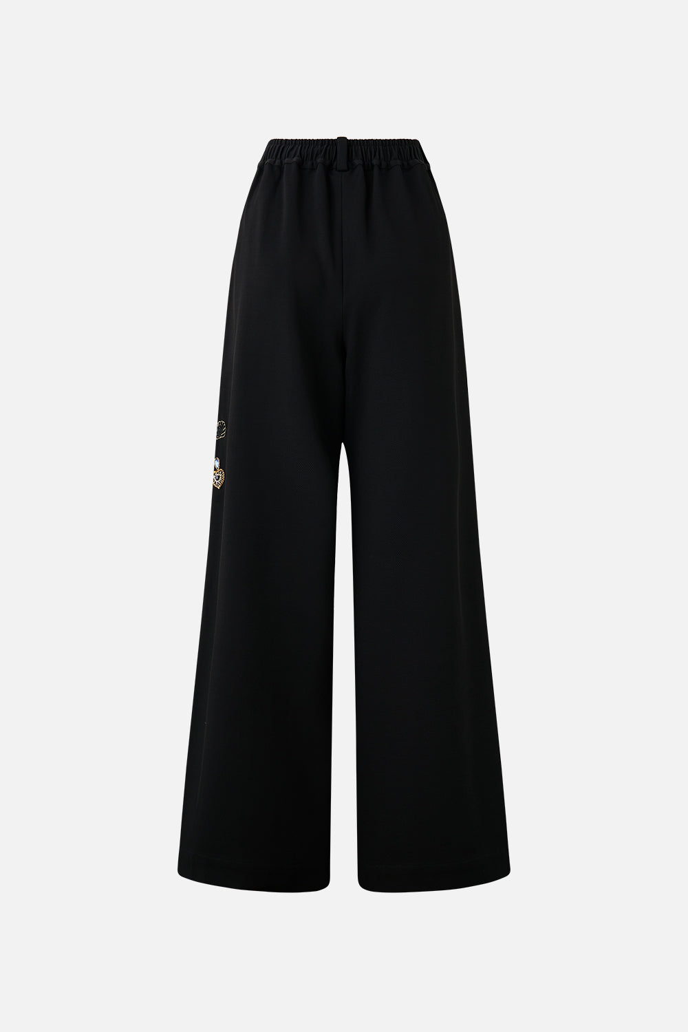The CAMILLA wide leg waisted pant from our print amulets and alchemy, back product view