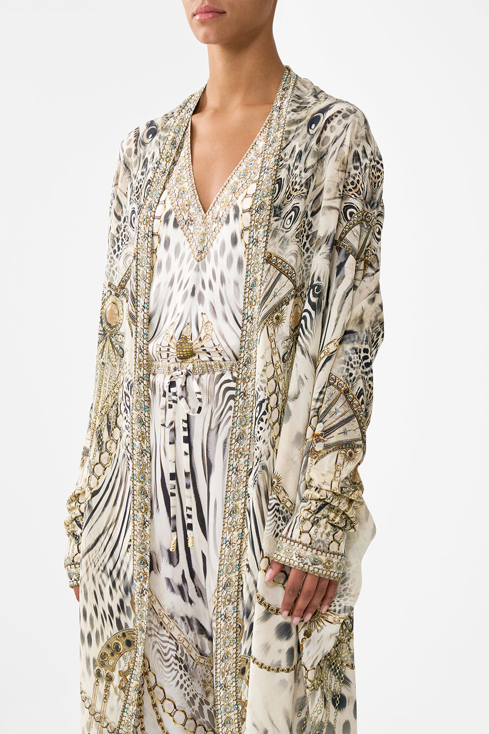 LONG CASUAL JACKET WITH POCKETS LADY LIONHEART