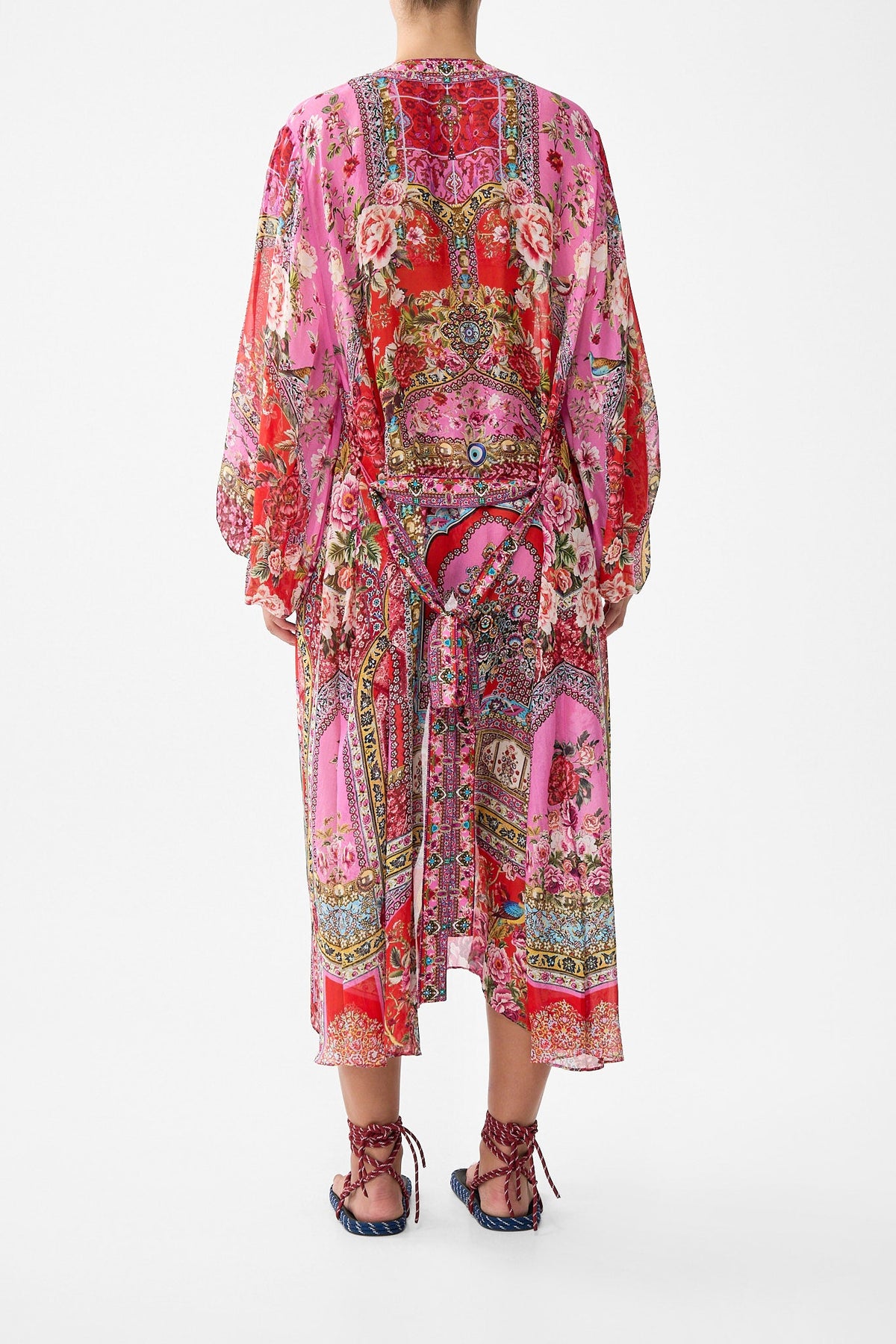 The CAMILLA blouson sleeve layer from our print heirloom empire