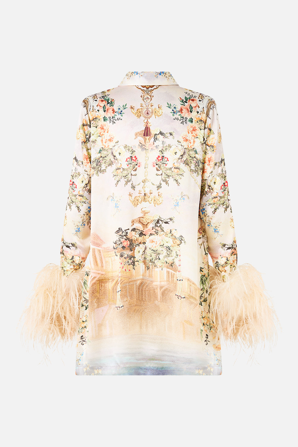 MINI SHIRT DRESS WITH FEATHERS TWILIGHT IN ISTANBUL