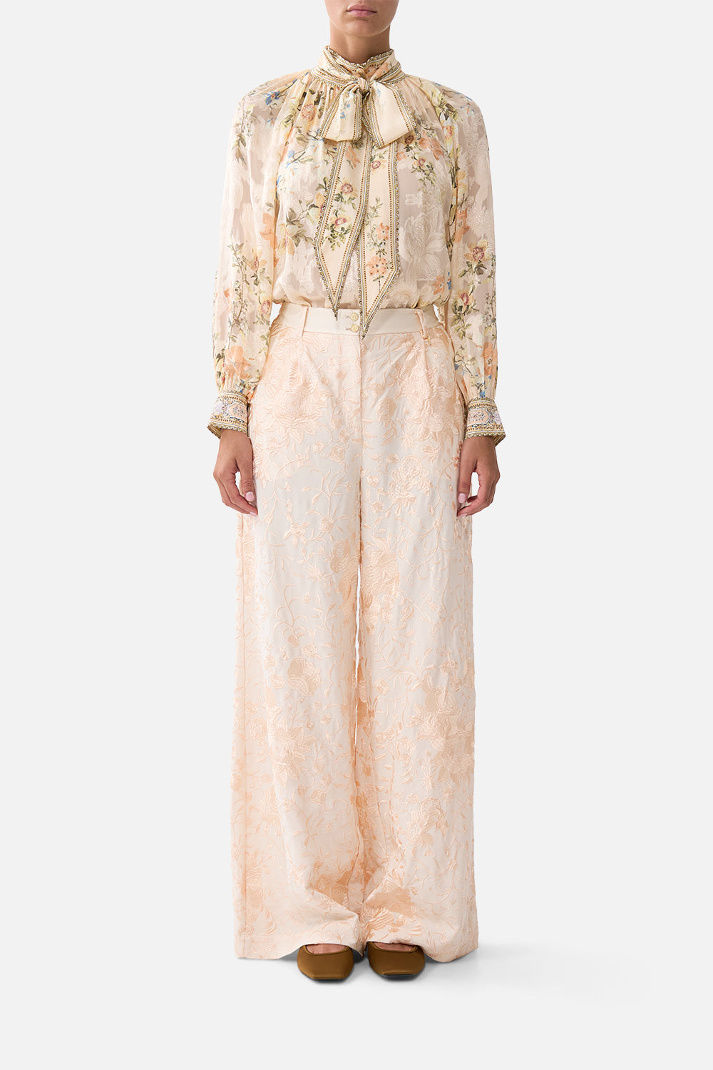 WIDE LEG WAISTED PANT TWILIGHT IN ISTANBUL