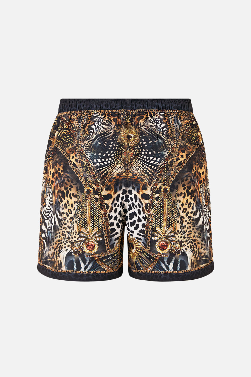 MID LENGTH BOARDSHORT WITH ELASTIC WAIST FELINE FOLKLORE