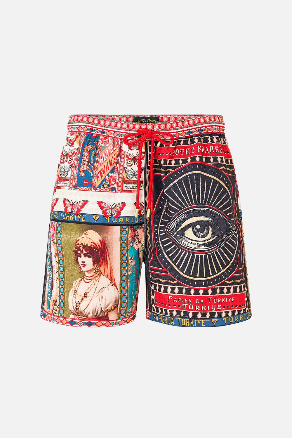 MID LENGTH BOARDSHORT WITH ELASTIC WAIST HIGH CLASS HOOKAH